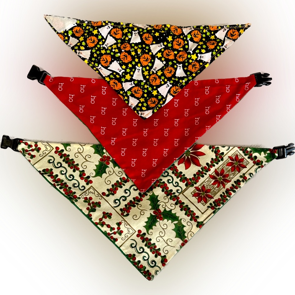 XS/Small Dog/Puppy Holiday Bandanas Halloween, Christmas Pets Accessories